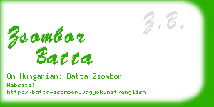 zsombor batta business card